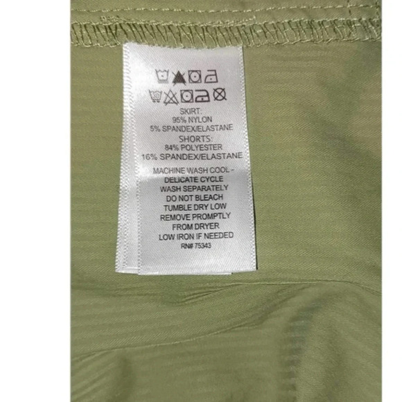 Telluride Stretch-Woven Ripstop Skort Oil Green Size Small - Picture 6 of 7